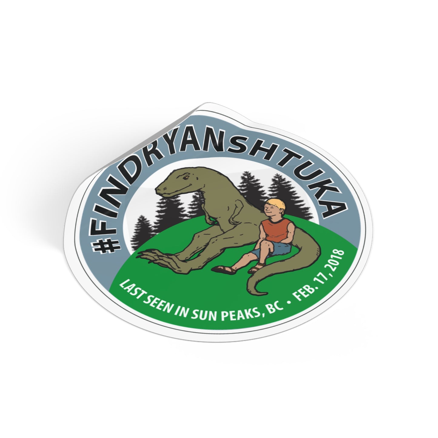Round Vinyl Sticker — Ryan Shtuka Classic Logo