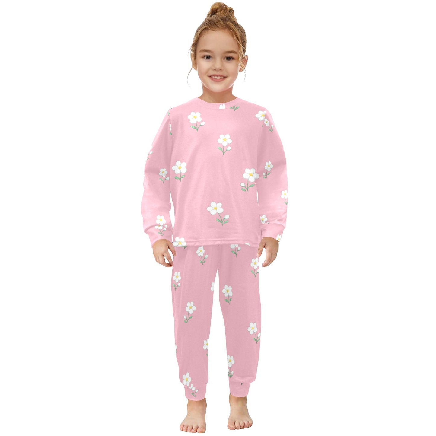 Blue Meadow Two Piece Pajama Set - Pink