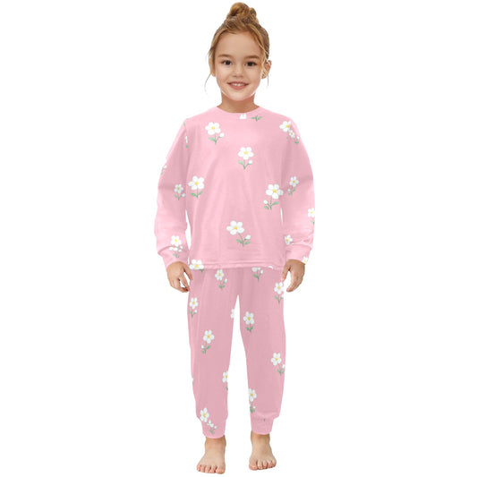 Blue Meadow Two Piece Pajama Set - Pink