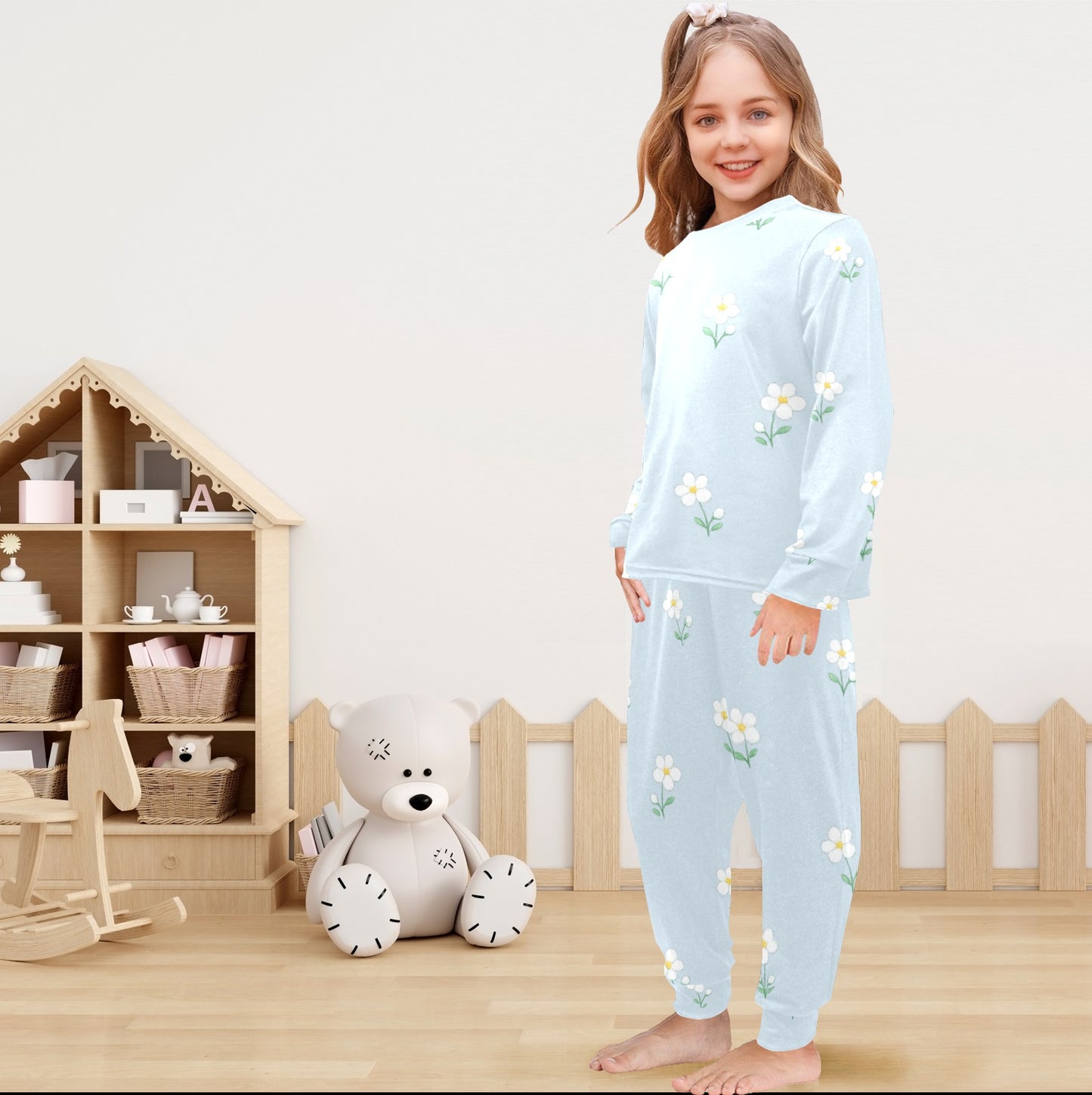 Blue Meadow Two Piece Pajama Set