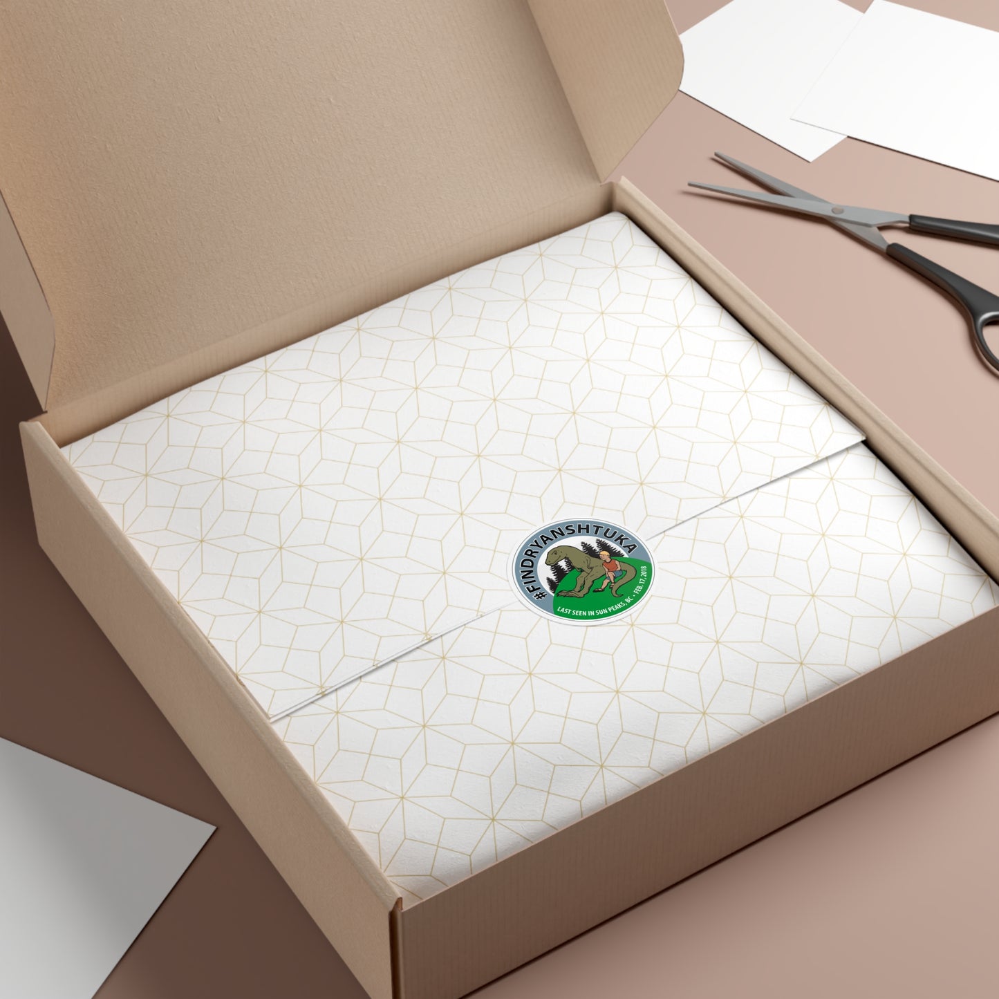 Round Vinyl Sticker — Ryan Shtuka Classic Logo