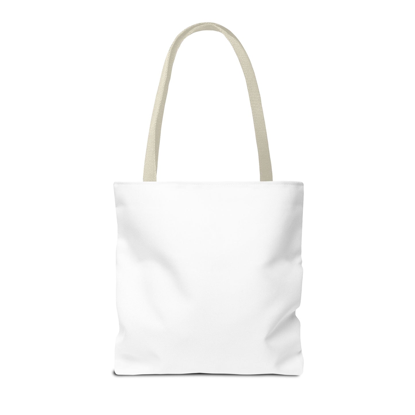 Love Never Gives Up Tote Bag — Inspirational Quote Canvas Tote