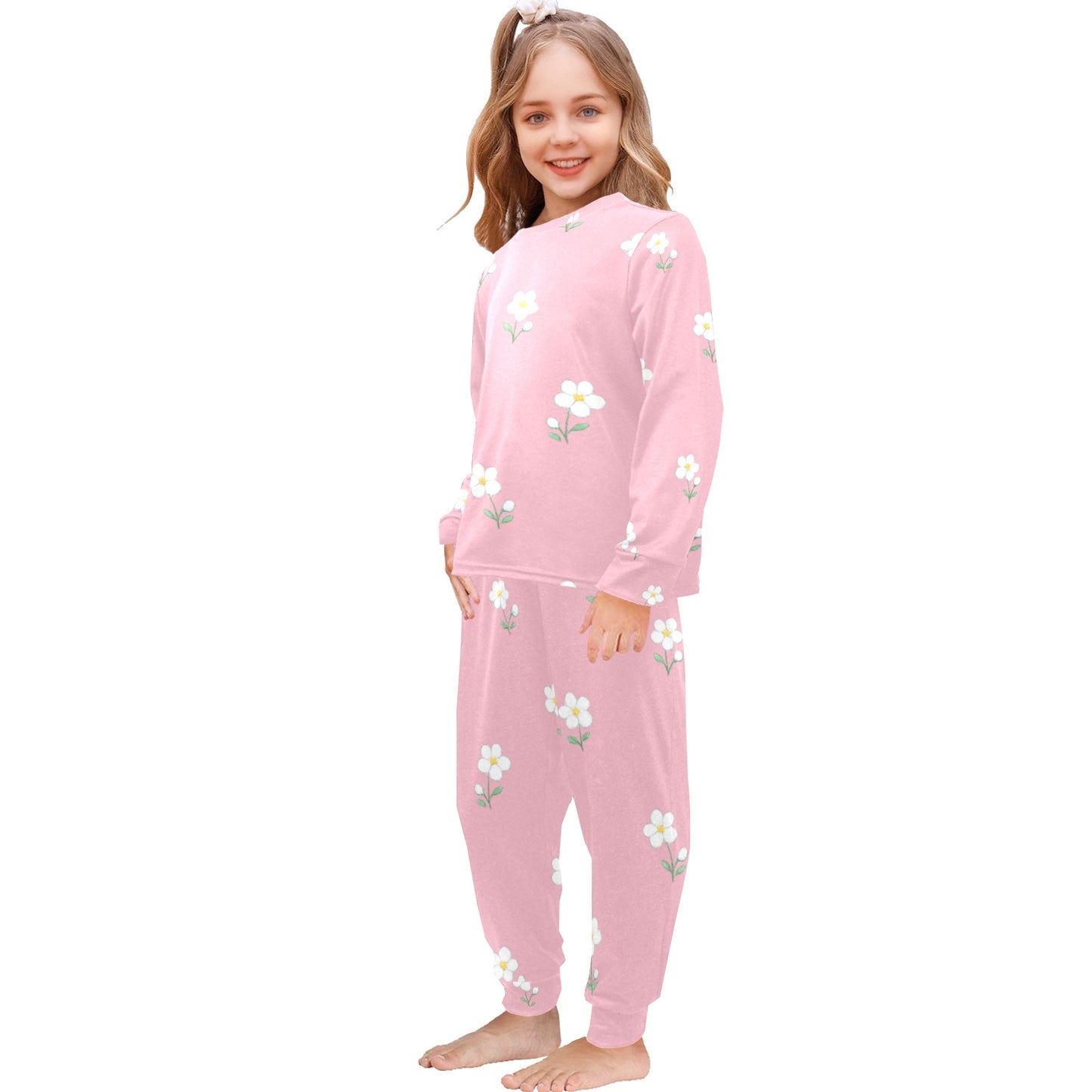 Blue Meadow Two Piece Pajama Set - Pink