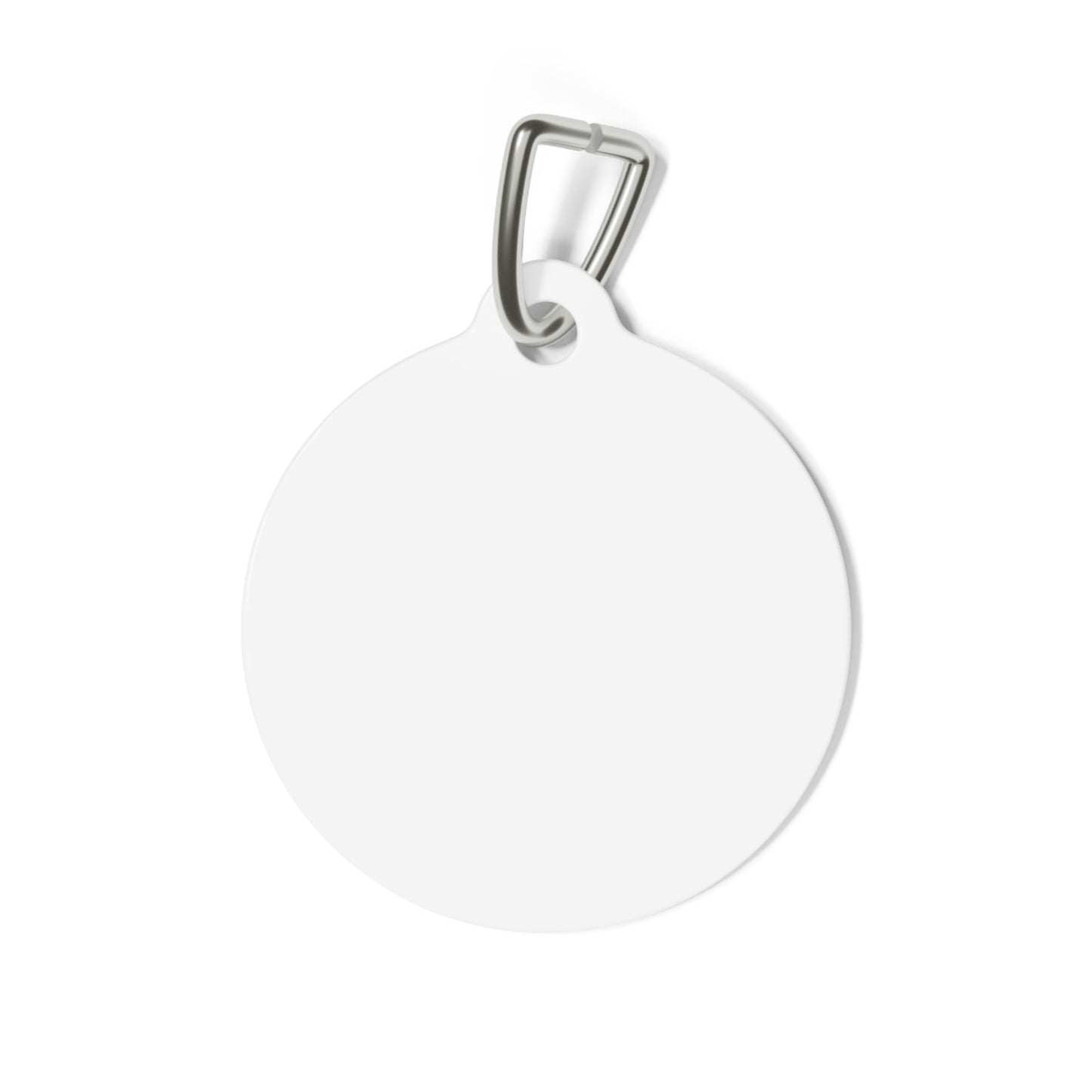 Pet Tag — Custom Round Pet ID Tag with Green Dinosaur 'Ryan Shtuka Inspiring Kindness' Design