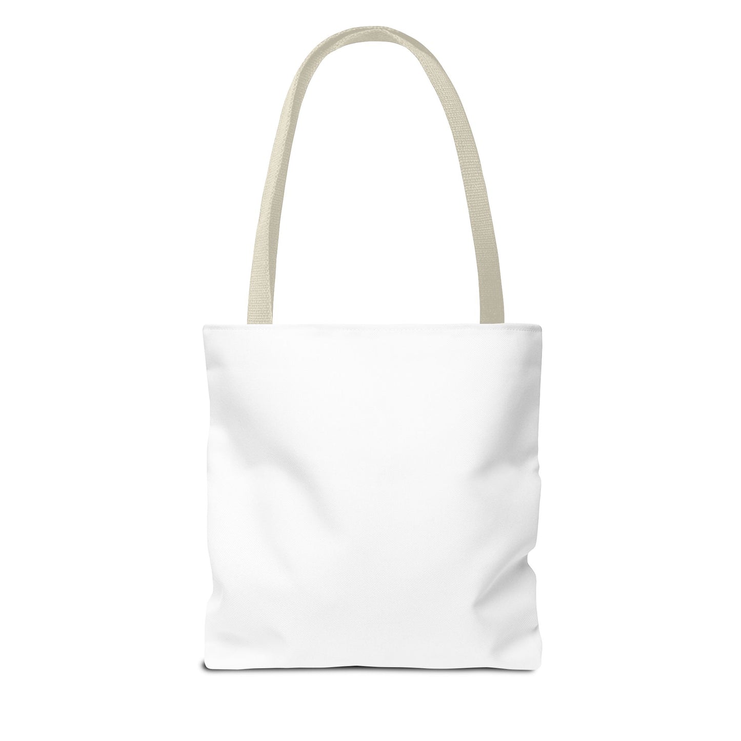Love Never Gives Up Tote Bag — Inspirational Quote Canvas Tote